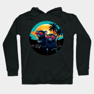 Retro Wave Grey Mice Hoodie